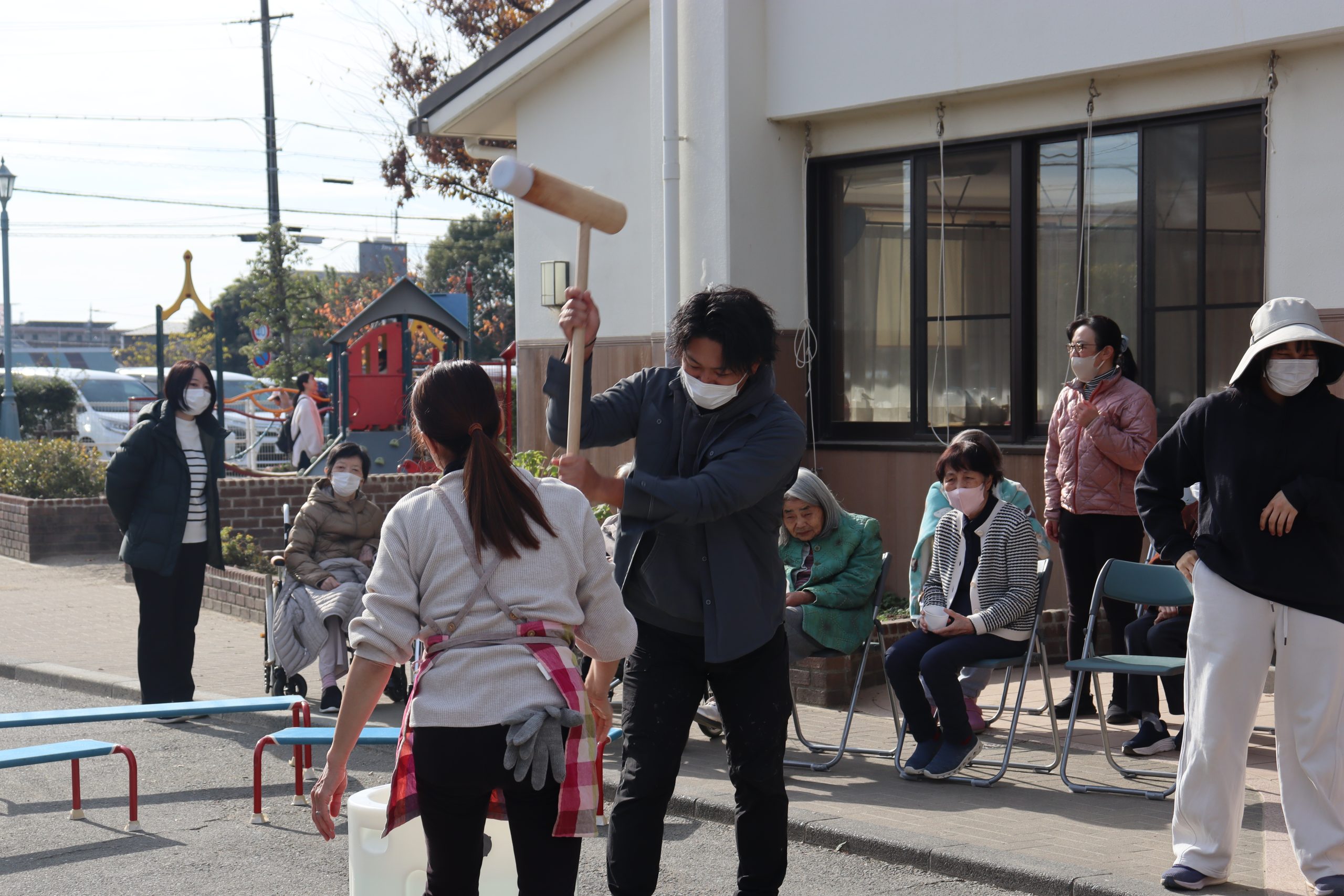 【イベント】こども園もちつき
